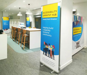 a photograph of the Accessibility Empathy Hub in London
